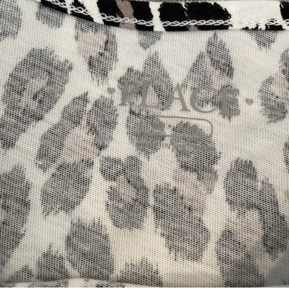 NEW Children's Place M (7/8) Leopard Cold Shoulder Dress - Picture 4 of 5